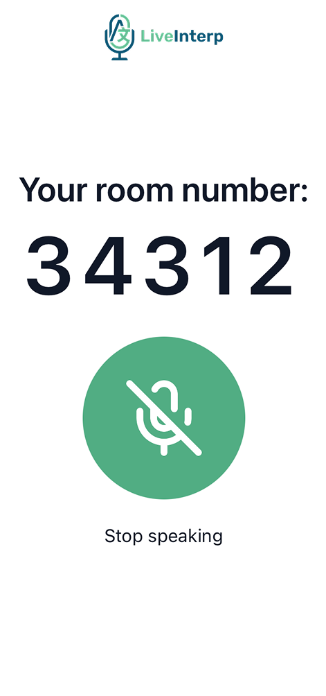 English speaker interface